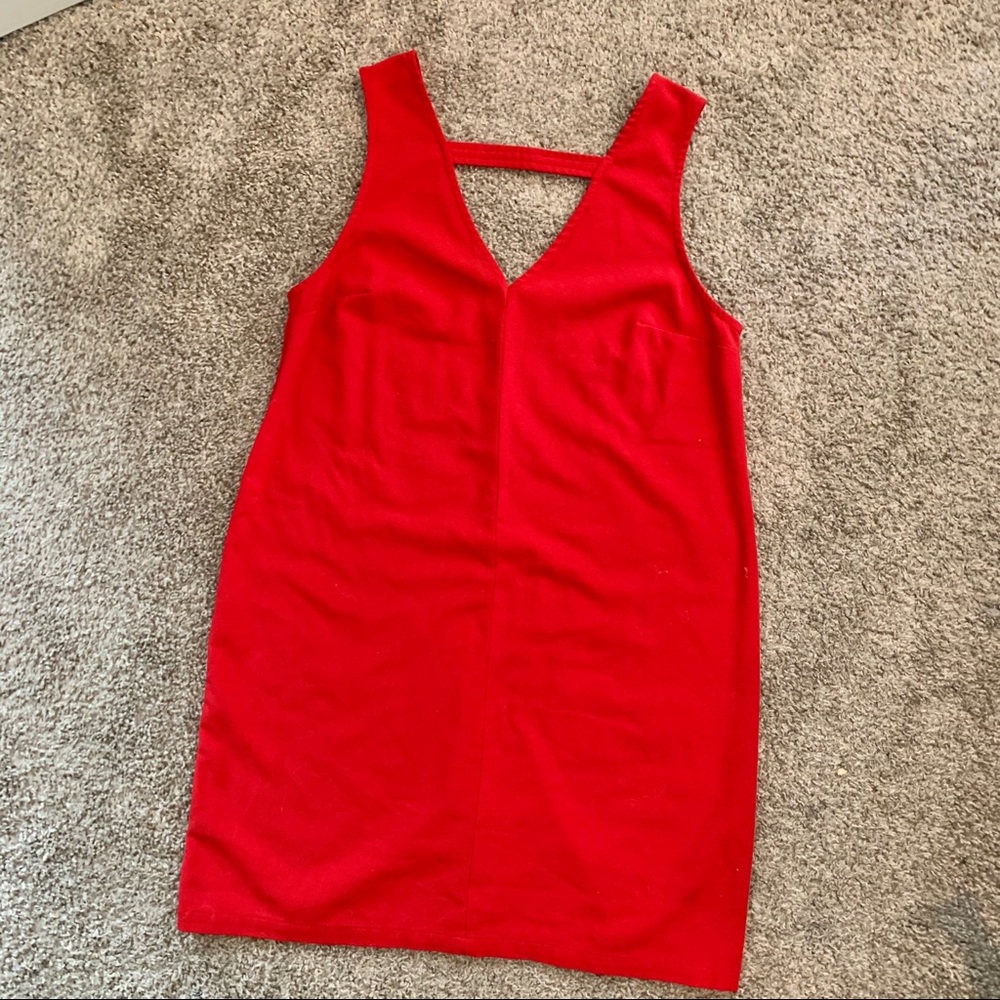 Abercrombie red shift dress - small